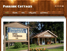 Tablet Screenshot of parksidecottages.com